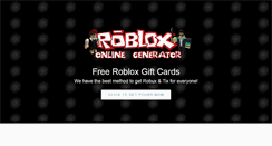 Desktop Screenshot of freerobloxrobux.com